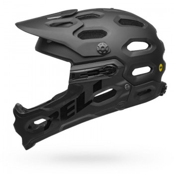 CASCO INTEGRAL DESMONTABLE BELL SUPER 3R NEGRO MATE 2022